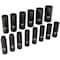 Milton 1/2 in. Drive Deep 6-Point Impact Socket Set, 11-30mm Metric, Black Oxide Finish 14-Piece 1300-SS-07 - alternate 3